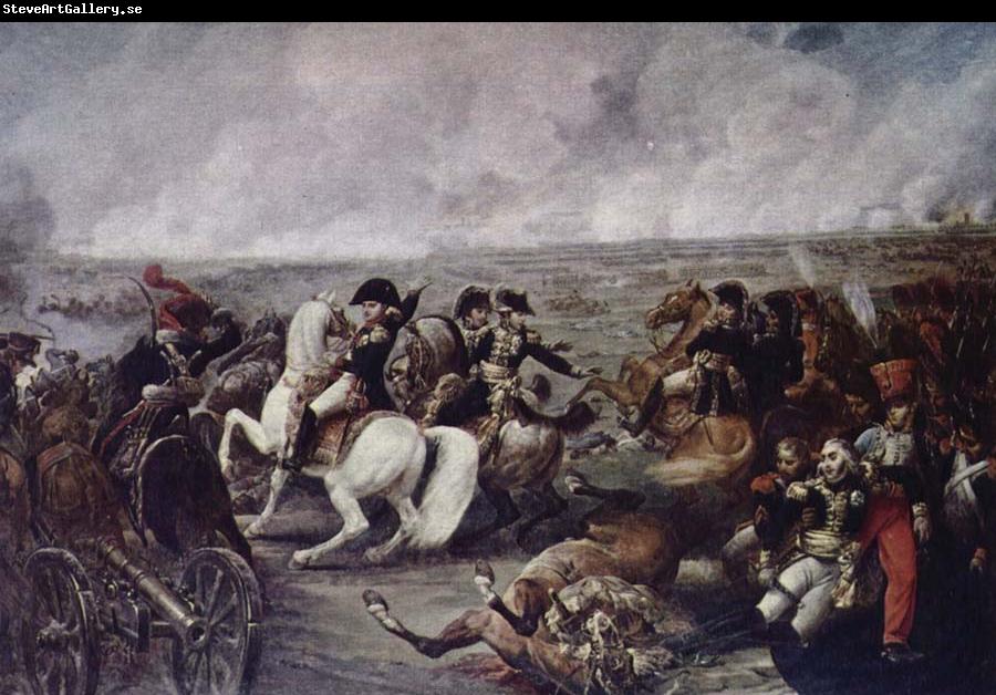unknow artist Napoleon in battle wide Wagram